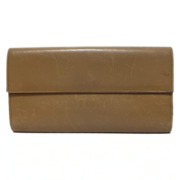 Auth GUCCI - 0352778 Beige Leather Long Wallet - Picture 3 of 6